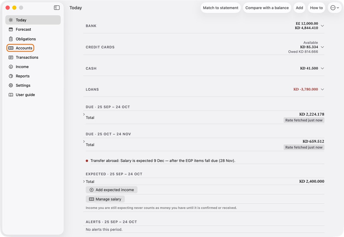 You should now see the sidebar on the left of the window, and the shortcuts beside each command in the menu bar.