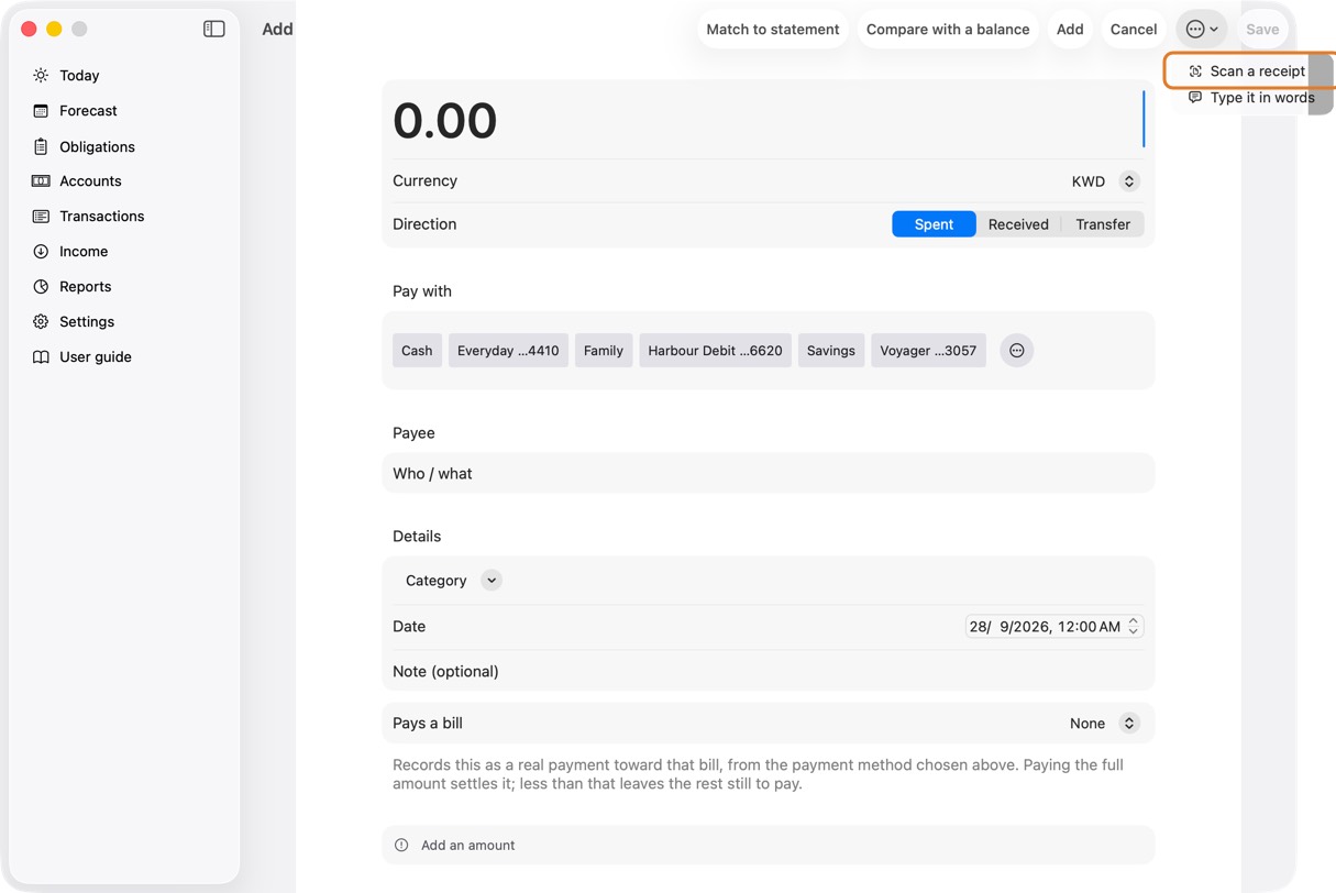 Open Add. Click its ⋯ menu.
